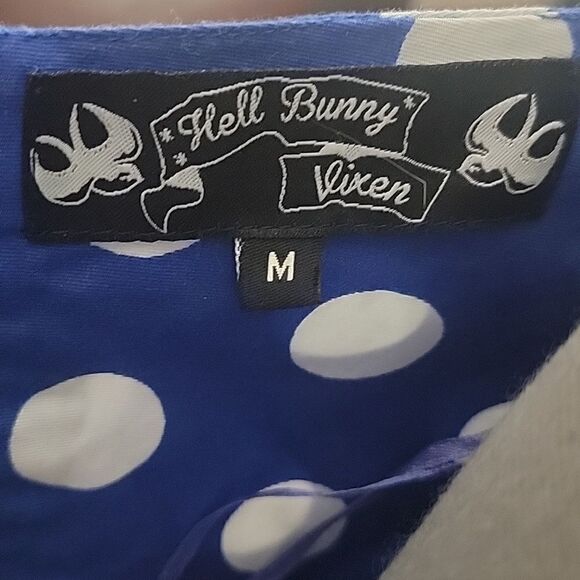 Hell Bunny Blue Mariam Dress - Picture 7 of 7